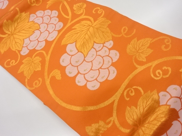 リサイクル　葡萄模様織出し名古屋帯